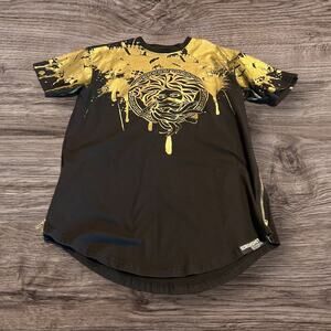 Screenshot Brand Men’s Hip Hop Hipster T-Shirt Size 2XL Black Gold